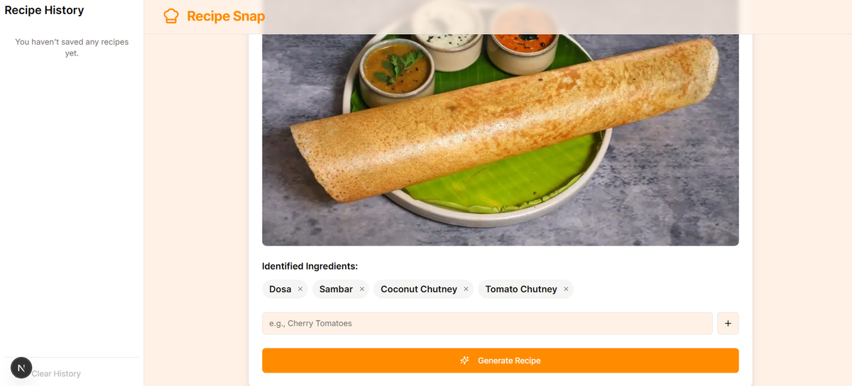 Recipe Snap